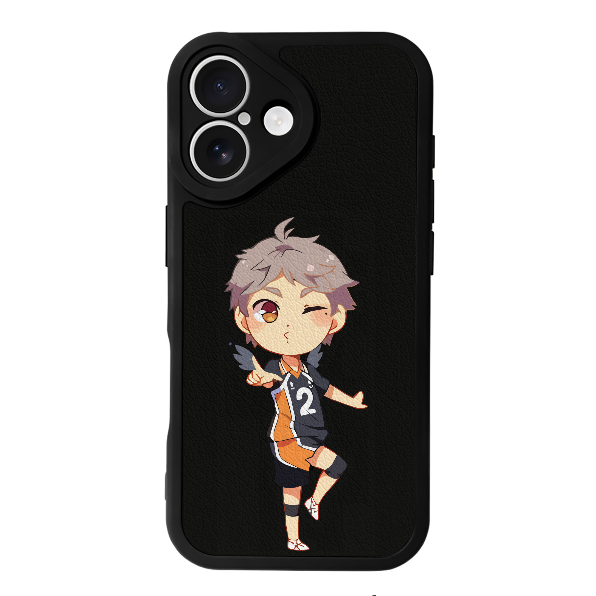（画像用） ハイキュー!! Haikyu!! 【iPhone 16シリーズ対応】シリコンスマホケース（レザー調） 材質：シリコン